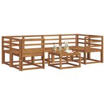 vidaXL Ensemble de canapés d'extérieur 7 Pièces Naturel