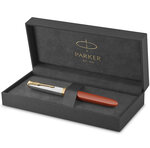 Stylo plume haut de gamme parker 51 premium  rouge rage  plume fine  cartouches d'encre bleue et noire  coffret cadeau