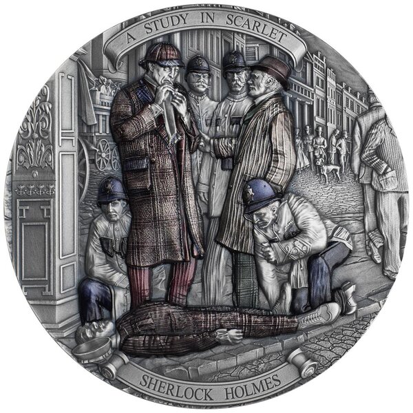 Pièce de monnaie en Argent 15 Dollars g 200 Millésime 2024 STUDY IN SCARLET