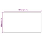 vidaXL Tapis en Fourrure Synthétique de Lapin Olite Gris 80 x 150 cm