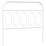vidaXL Tête de lit métal blanc 100 cm