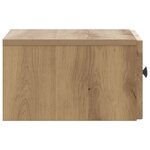 vidaXL Cabinet de chevet mural 2 pc Chêne artisanal 33 x 34 5 x 20 cm