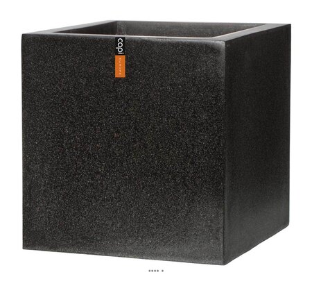 Bac en pures fibres baya ext. Cube l 50 x 50 x h50 cm noir - dimhaut: h 50 cm - couleur: noir