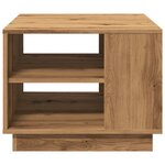 vidaXL Table basse chêne artisanal 55x55x42 cm bois d'ingénierie
