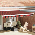 vidaXL Bande de auvent Multicolore 4.3 x 0.2 m Toile