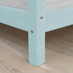 6 pieds de lit 10 cm FOOT bleu clair