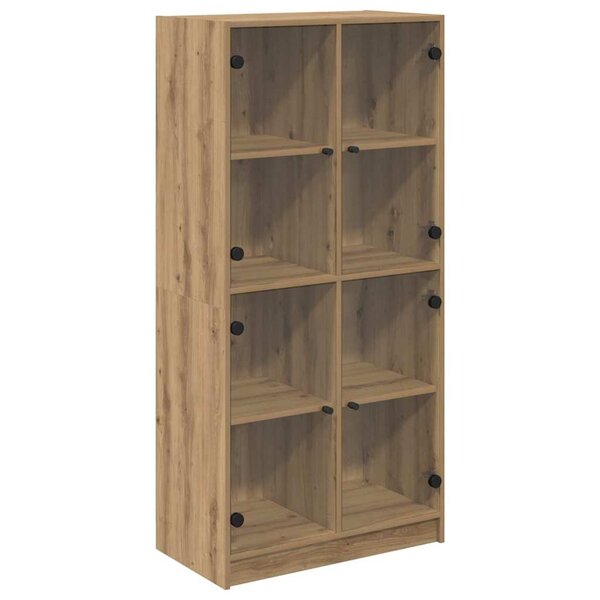 vidaXL Haut Armoire Chêne artisanal 68 x 37 x 142 cm Bois d'ingénierie
