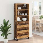 vidaXL Haut Armoire Bois ancien 69 5 x 34 x 180 cm Bois d'ingénierie