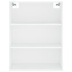 vidaXL Buffet haut Blanc 69 5x34x180 cm Bois d'ingénierie