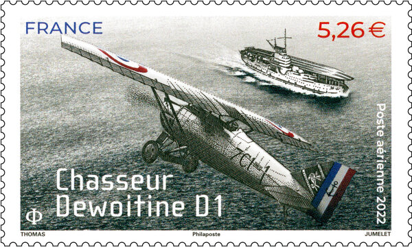 Timbre - Chasseur Dewoitine D1