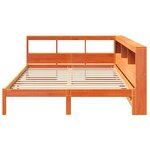 vidaXL Lit bibliothèque sans matelas cire marron 150x200 cm pin massif