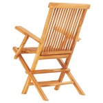 vidaXL Ensemble à manger d'extérieur pliable 7 Pièces Bois solide de teck