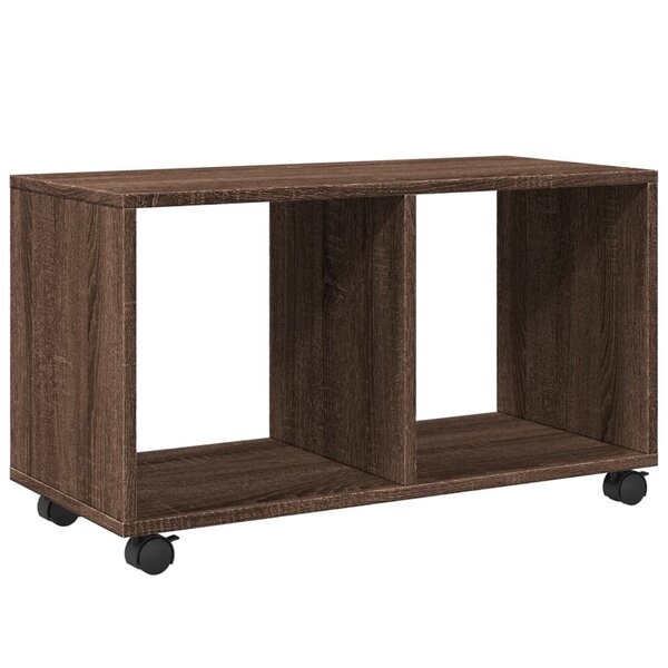 vidaXL Armoire roulante chêne marron 72x33x42 5 cm bois d'ingénierie