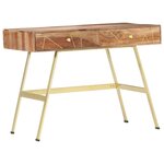 vidaXL Bureau avec tiroirs 100x55x75 cm bois solide