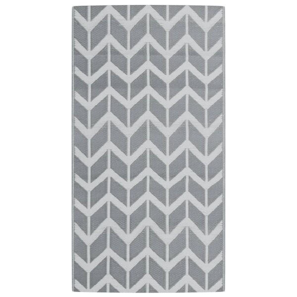 vidaXL Tapis d'extérieur ARAKIL gris 80 x 150 cm PP