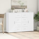 vidaXL Buffets 2 Pièces blanc 60x31x84 cm bois d'ingénierie