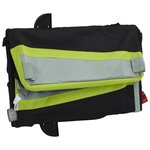 vidaXL Remorque de vélo noir et vert 30 kg fer