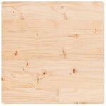 vidaXL Dessus de table 50x50x2 5 cm bois de pin massif