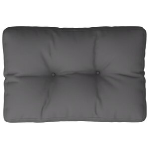 vidaXL Coussin de palette anthracite 60x40x12 cm tissu