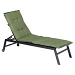 Madison Coussin de chaise longue Basic 200x60 cm vert