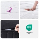 vidaXL Matelas à ressorts bonnell moyen 90x190 cm