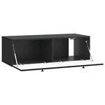 vidaXL Meuble TV mural Noir 99 x 41 x 30 cm Bois d'ingénierie