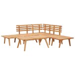 vidaXL Salon de jardin 6 Pièces bois d'acacia solide