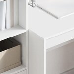 vidaXL Bureau avec tiroir 2 Pièces Blanc