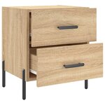vidaXL Tables de chevet 2 Pièces chêne sonoma 40x35x47 5 cm