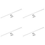 vidaXL Lampes de miroir 4 Pièces 8 W Blanc froid