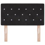 vidaXL Tête de lit avec tête de lit Noir 80 cm Cuir synthétique