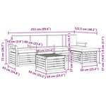 vidaXL Ensemble de canapés d'extérieur 6 Pièces Naturel et Anthracite