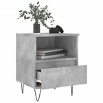 vidaXL Tables de chevet 2 Pièces gris béton 40x35x50 cm bois d’ingénierie