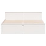 vidaXL Cadre de lit sans matelas avec tête de lit 180x200 cm bois pin