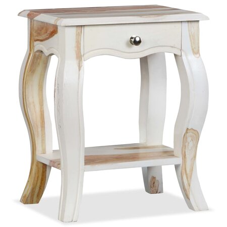 vidaXL Table de chevet Bois massif de Sesham 40 x 30 x 50 cm