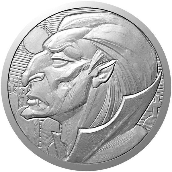 Pièce de monnaie en Argent 2 Dollars g 31.1 (1 oz) Millésime 2026 Mythological Figure VAMPIRE