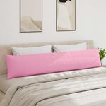 vidaXL Coussins de canapé 2 Pièces Rose 200 x 40 cm tissu