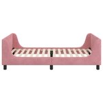 vidaXL Cadre de lit pour enfants avec tête de lit Rose 90 x 200 cm