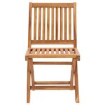 vidaXL Chaises pliables de jardin avec coussins lot de 4 Teck solide