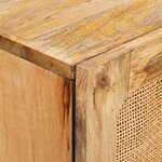 vidaXL Haut Armoire Marron 40 x 33 x 110 cm Bois de mangue massif