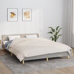 vidaXL Couverture lestée Crème clair 200x225 cm 13 kg Tissu