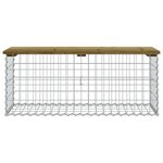 vidaXL Banc de jardin design gabion 103x44x42 cm bois de pin imprégné