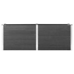 vidaXL Lit surélevé de jardin 250x50x91 cm WPC Gris