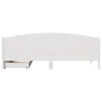 vidaXL Cadre de lit sans matelas blanc 200x200 cm bois massif de pin