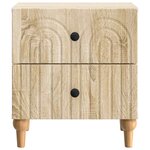 vidaXL Cabinet de chevet avec tiroir Chêne Sonoma 43 x 34 5 x 48 cm