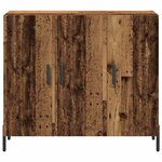 vidaXL Buffet Bois ancien 90 x 34 x 80 cm Bois d'ingénierie