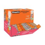 Boîte de 96 bâtons de colle TRANSPARENTE 'Cléostick' Adhésive en 8 gr CLEOPATRE