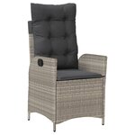 vidaXL Chaises inclinables jardin lot de 2 et coussins résine tressée