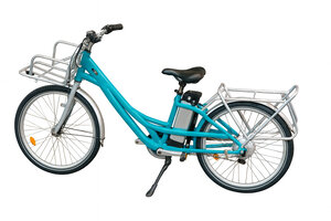 Vélo électrique du facteur, reconditionné  - Taille normale - Turquoise / Gris