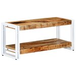 vidaXL Meuble TV 90x30x40 cm Bois massif de manguier
